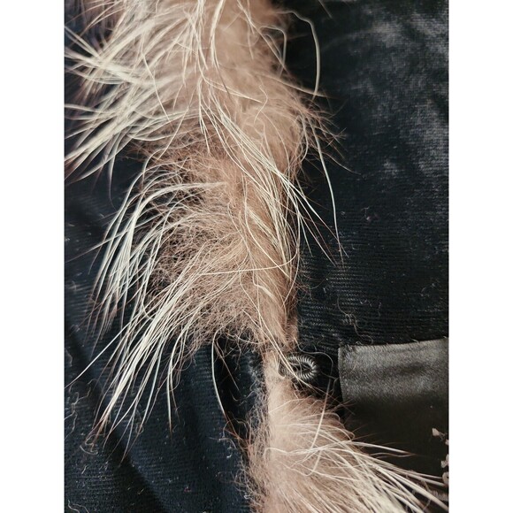 Genuine Silver Fox Fur Boa Collar Wrap Old Money Stole 86 Inches Full Length - Picture 3 of 5